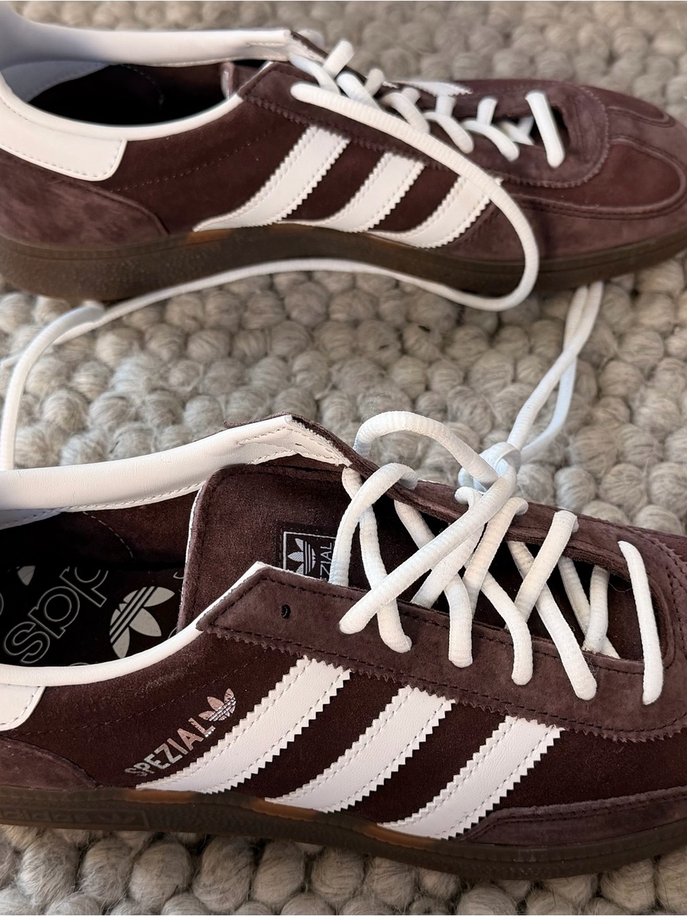 NWOT adidas Spezial Suede Sneakers in Brown and White